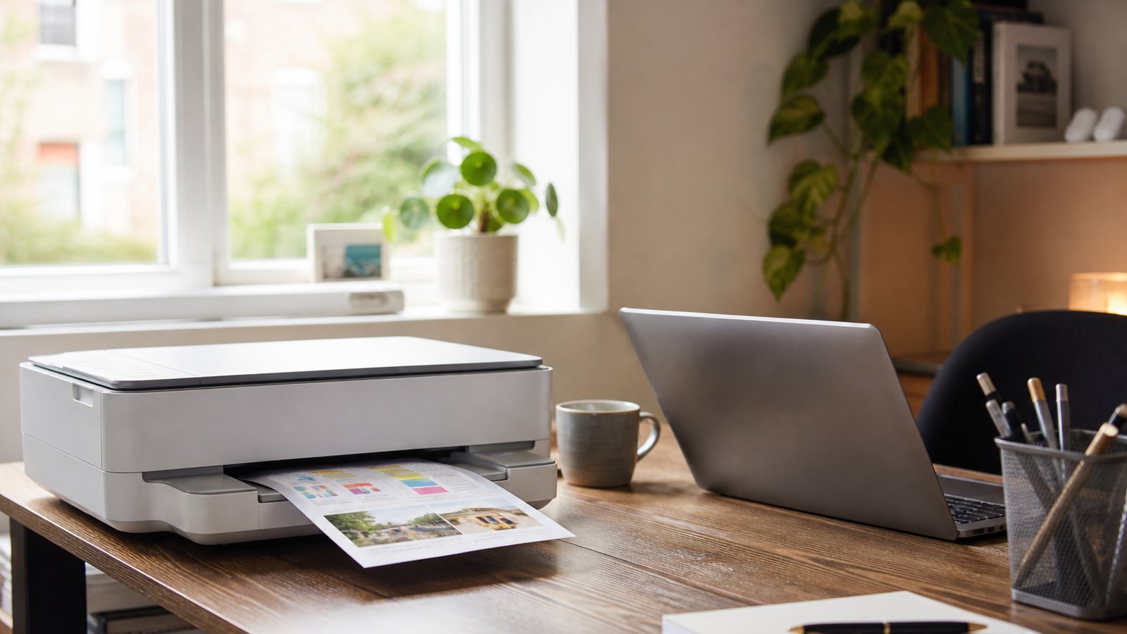A home printer comparison checklist covering ink, duplex, scanning, connectivity and support